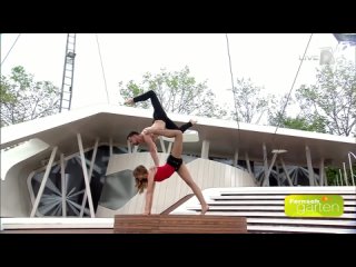 vanessa sven acrobatics show ¦ zdf tv garden live 06/10/2019